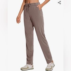 CRZ Yoga Women’s 4-Way Stretch Travel Casual Pants Tall 31”